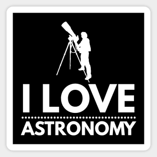 I Love Astronomy Stargazing Fan Magnet